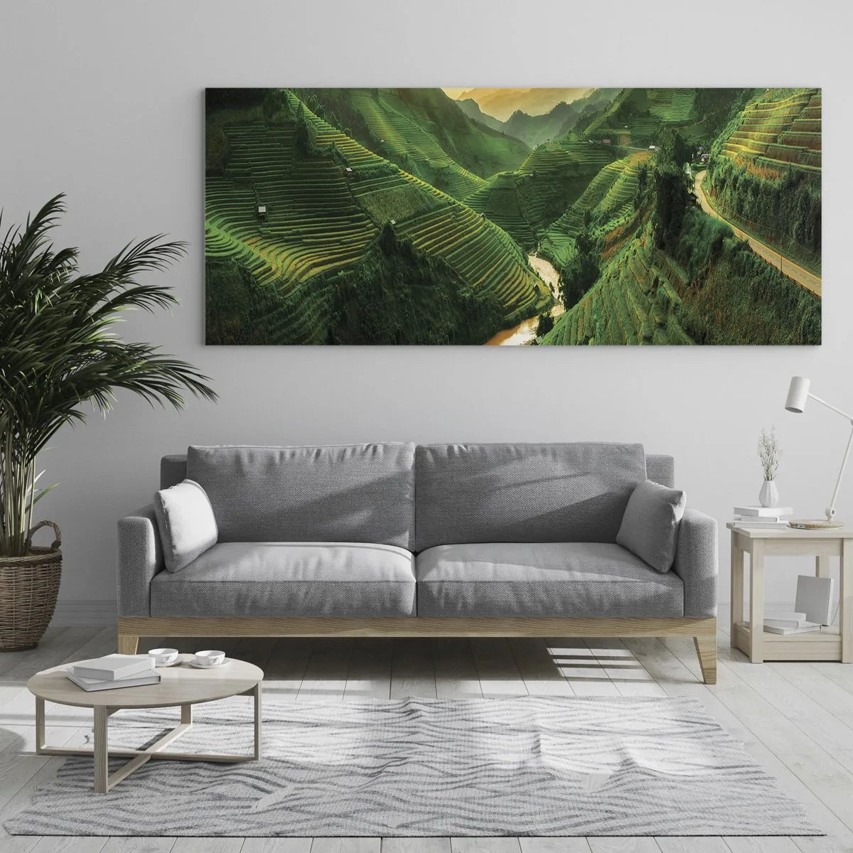 Quadro su vetro - Valle del Vietnam - 100x40 cm