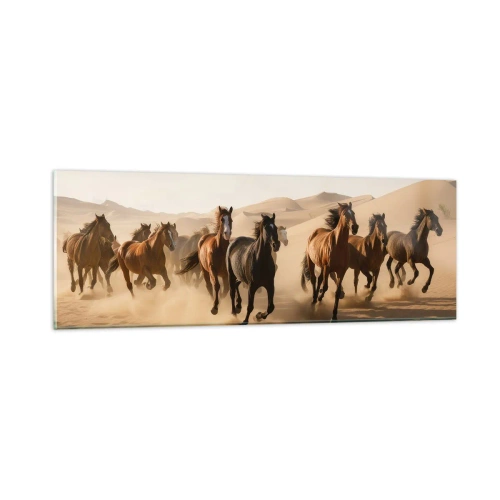 Quadro su vetro - Liberi come il vento - 90x30 cm