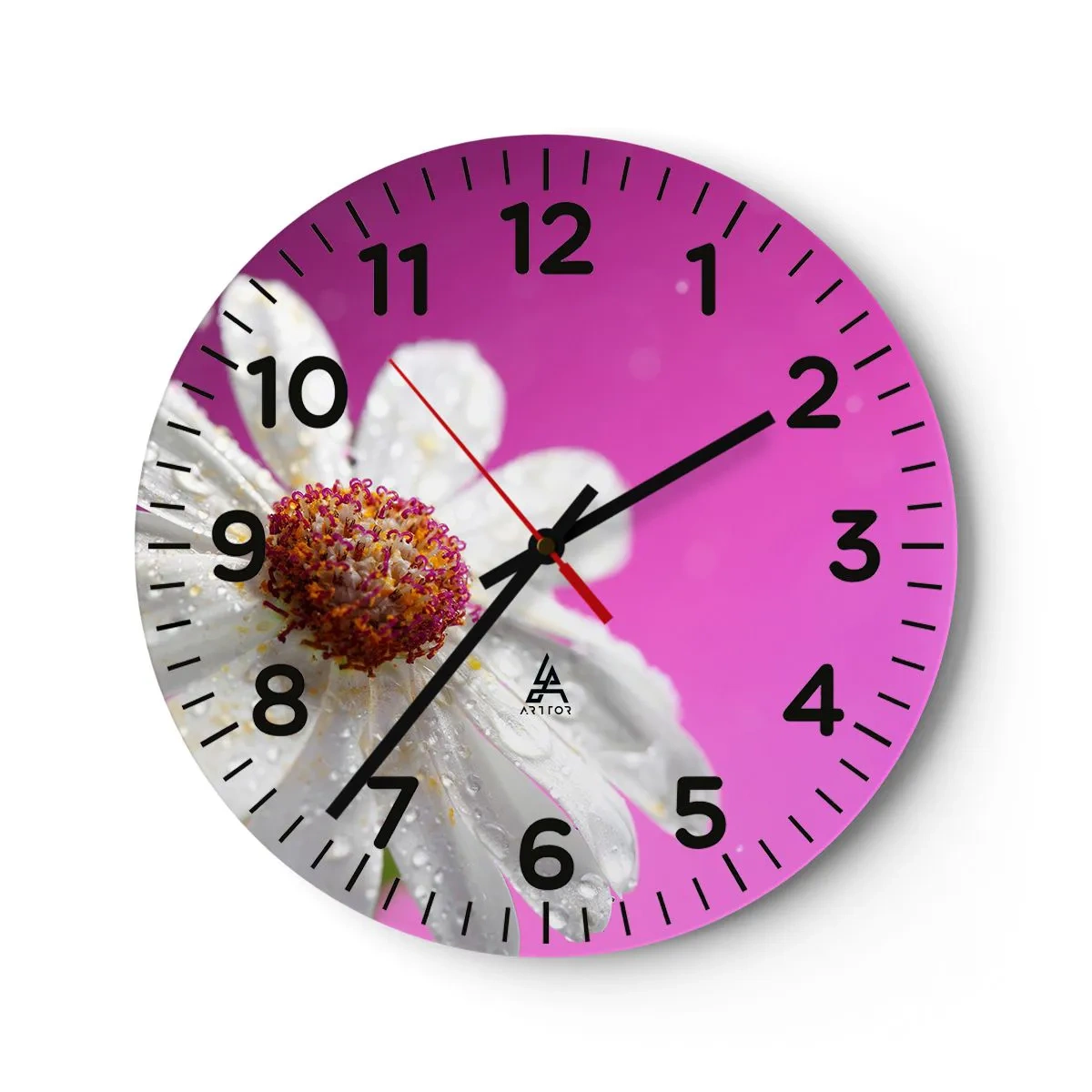 Orologio da parete - Orologio in Vetro - Modesto nella sua bellezza - 40x40 cm