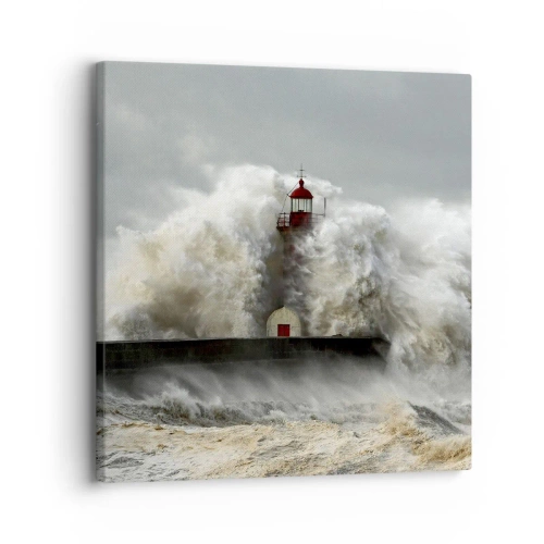Quadro su tela - Stampe su Tela - L'ira dell'oceano - 30x30 cm