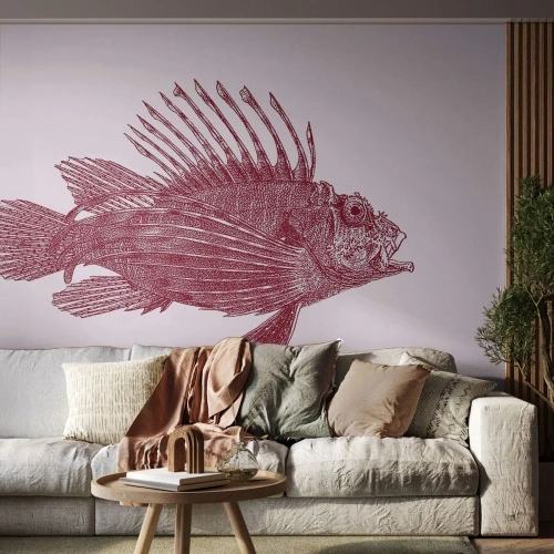 Fotomurali Premium Canvas - Abitante di mari esotici - Pescare, Pesce leone, Tropicale - 500x350 cm