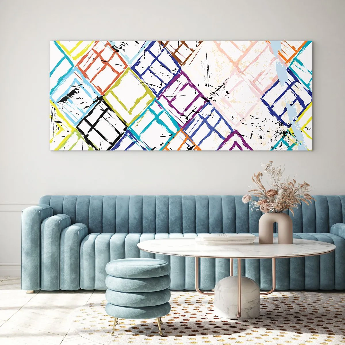 Quadro su vetro - Cellule in affitto - 100x40 cm