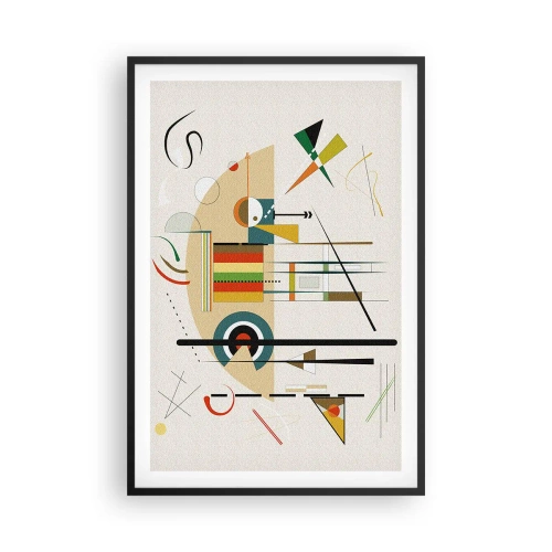 Poster in cornice nera - E il mondo ride - 61x91 cm