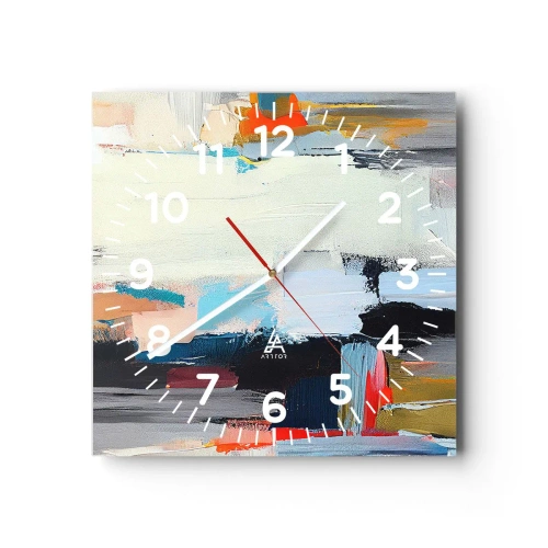 Orologio da parete - Orologio in Vetro - C'è una logica? - 30x30 cm