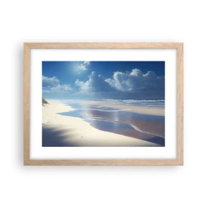 Poster in cornice rovere chiaro - Vacanze in paradiso - 40x30 cm