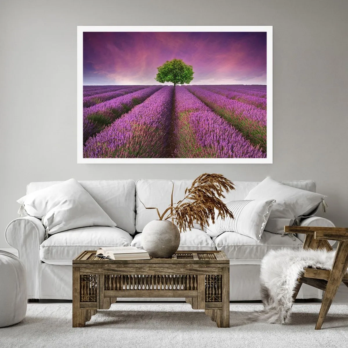 Poster - Sui campi di lavanda - 40x30 cm