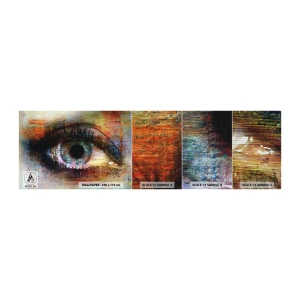 Campione di Fotomurale Premium Sand - Si può vedere l'anima - Astrazione, Occhio, Pezzo - 100x30 cm