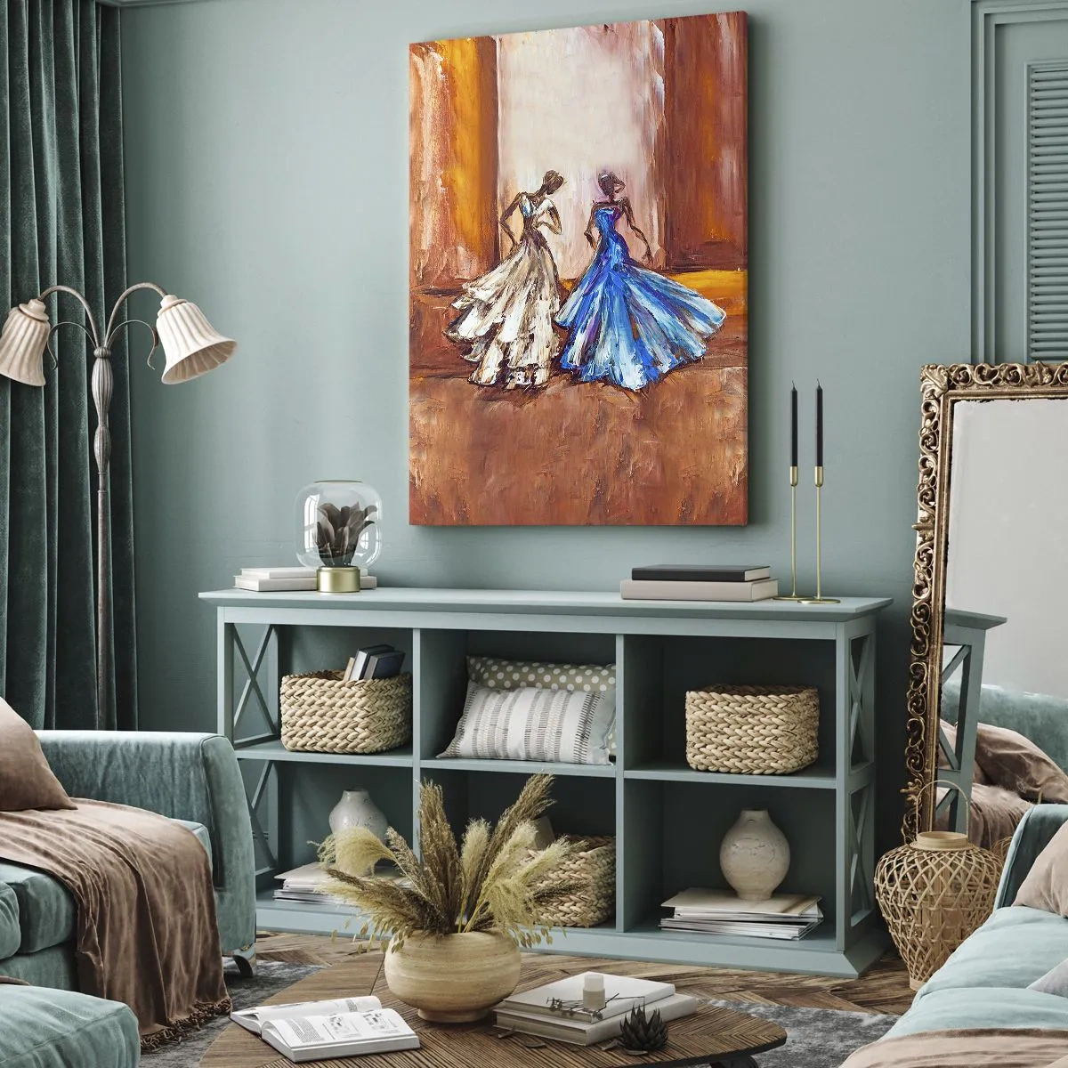 Quadro su tela - Stampe su Tela - Duetto armonioso - 65x120 cm