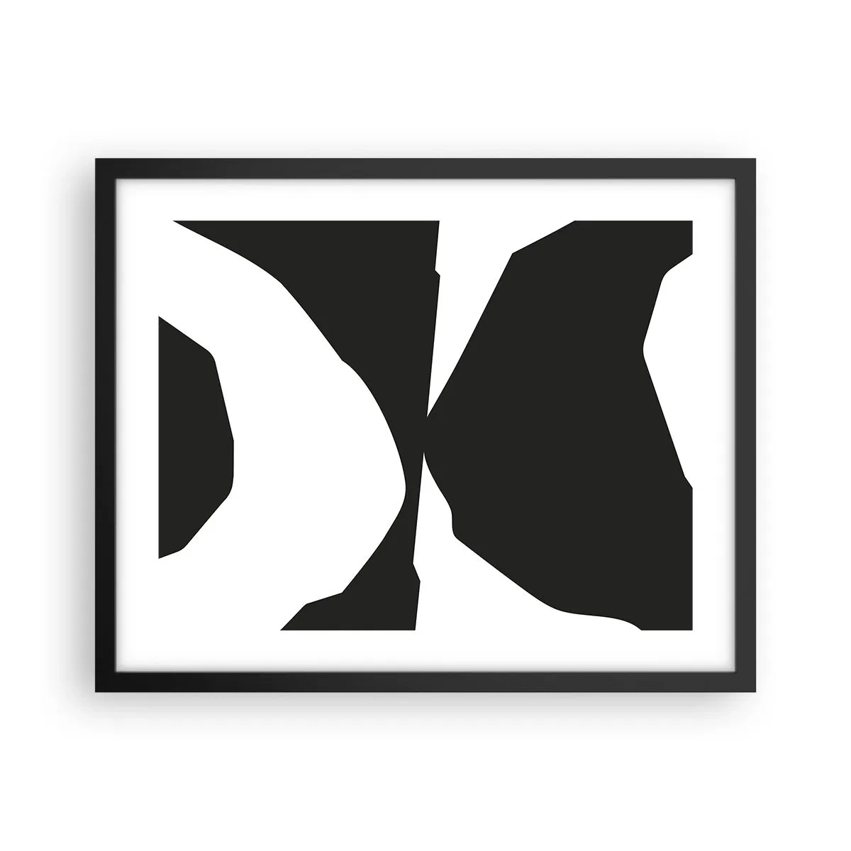 Poster in cornice nera - Positivo - negativo - 50x40 cm