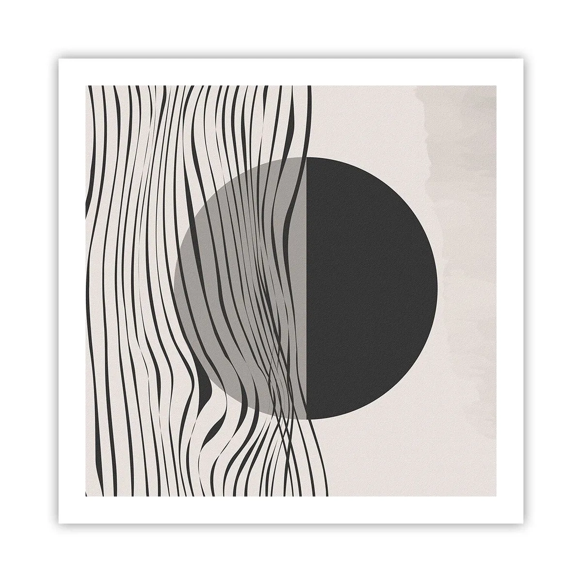 Poster - Composizione a metà - 60x60 cm