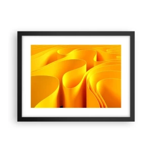 Poster in cornice nera - Come onde di sole - 40x30 cm