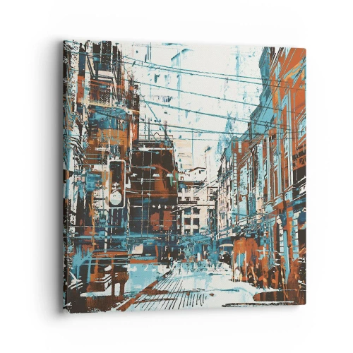Quadro su tela - Stampe su Tela - Percorso cittadino consueto - 40x40 cm