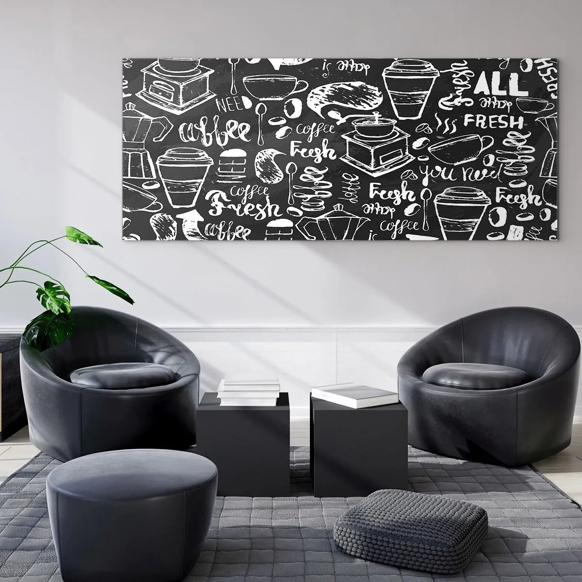 Quadro su vetro - All you need is… - 100x40 cm