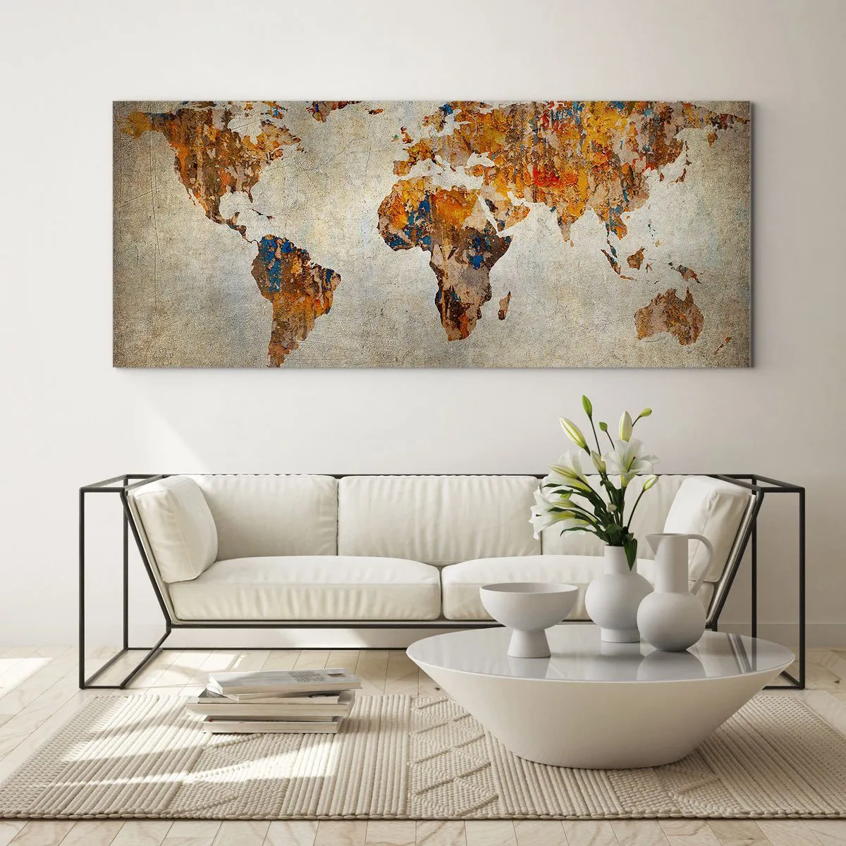 Quadro su vetro - Veramente un grande mondo - 100x40 cm