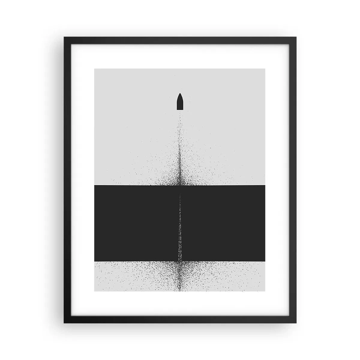 Poster in cornice nera - Dritto allo scopo - 40x50 cm