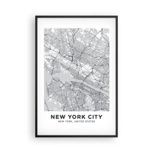 Poster in cornice nera - Anatomia della metropoli - 61x91 cm