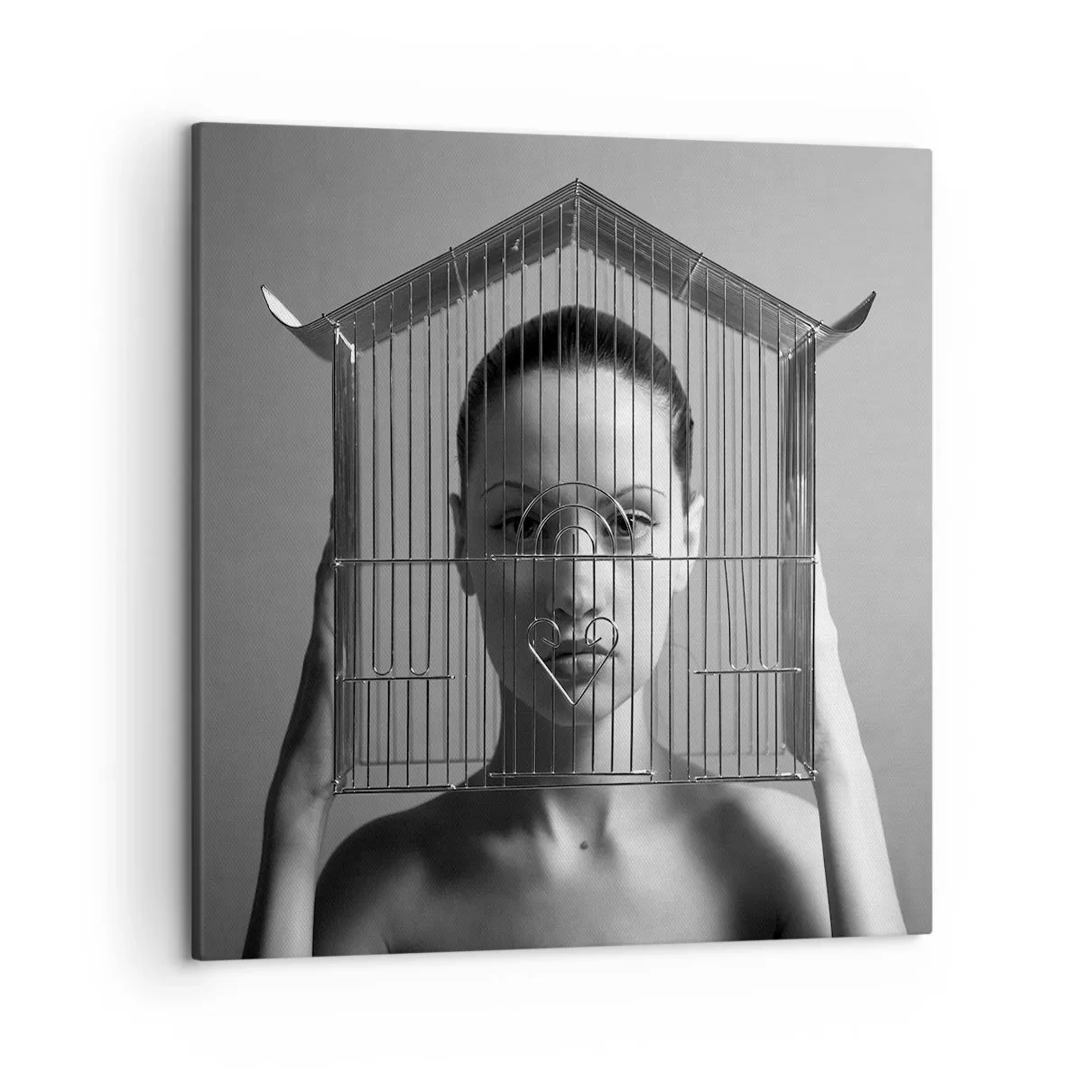 Quadro su tela - Stampe su Tela - Ritratto un po' surreale - 50x50 cm