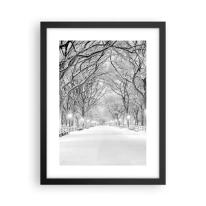 Poster in cornice nera - Quattro stagioni: l'inverno - 30x40 cm
