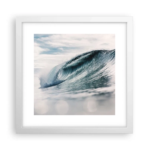 Poster in cornice bianca - Cima d'acqua - 30x30 cm