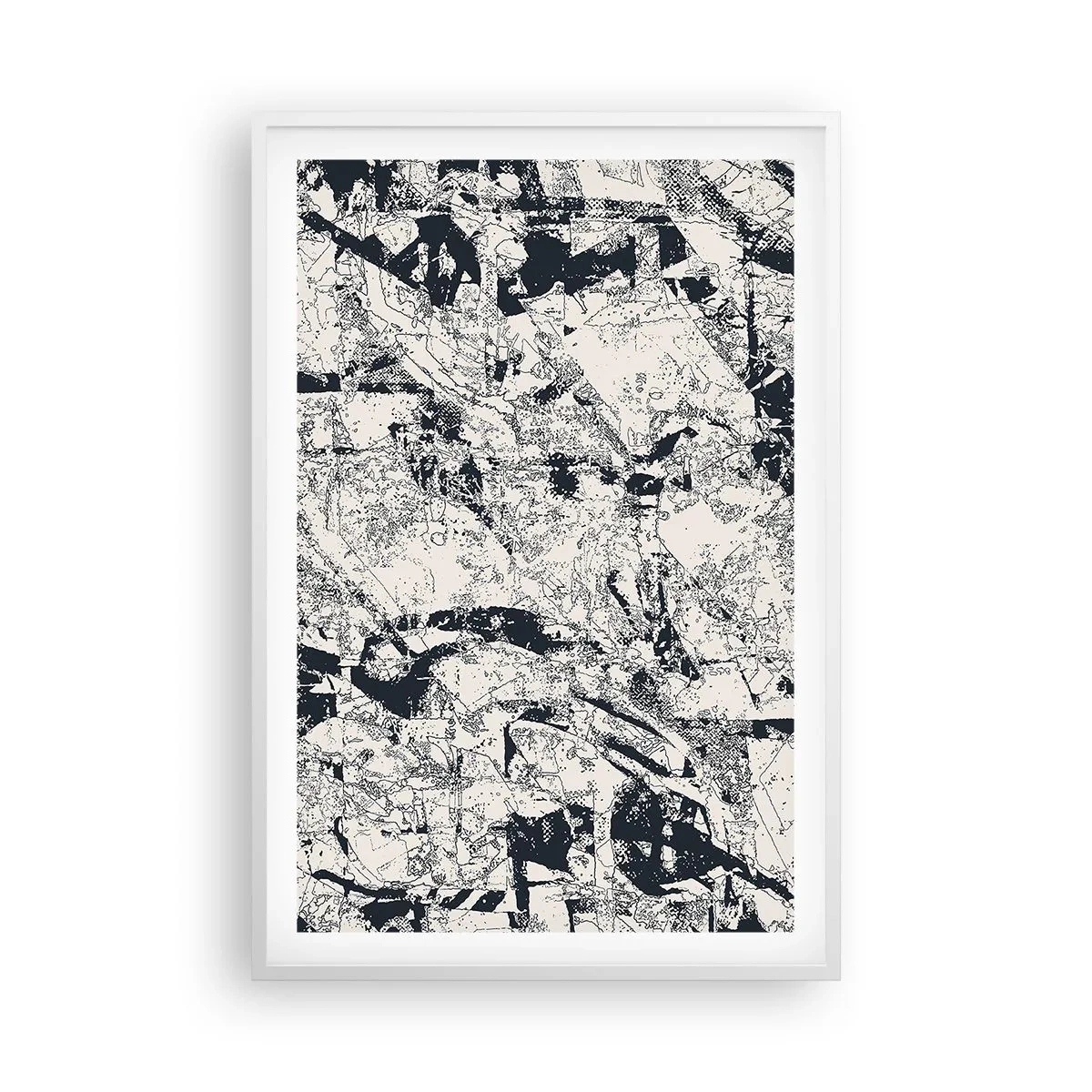 Poster in cornice bianca - La compenetrazione degli opposti - 61x91 cm