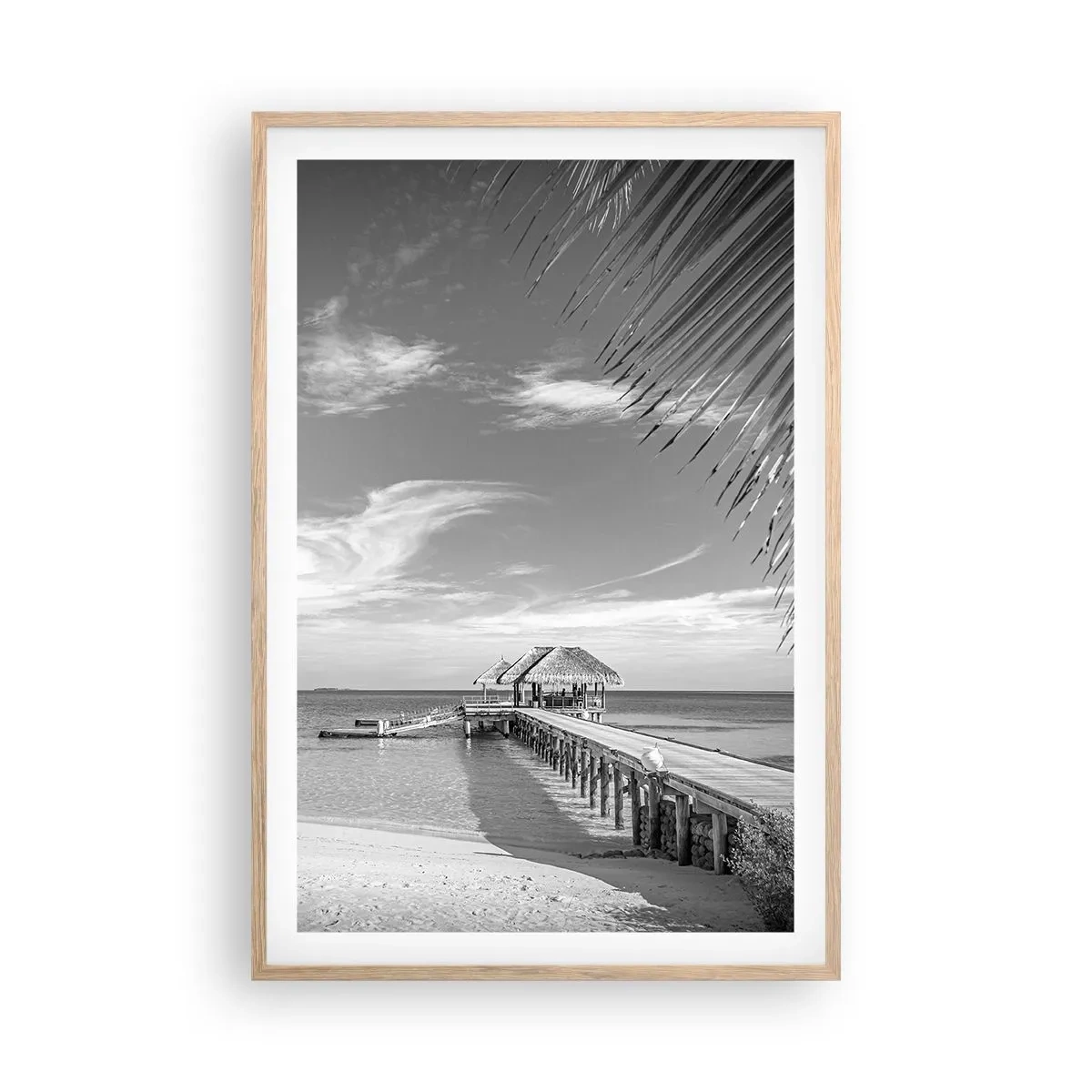 Poster in cornice rovere chiaro - Un ricordo o un sogno? - 61x91 cm