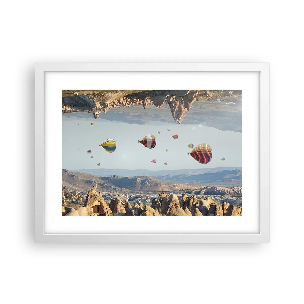 Poster in cornice bianca - Qui tutto è possibile - 40x30 cm