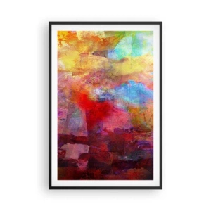 Poster in cornice nera - Guardando dentro all'arcobaleno - 61x91 cm