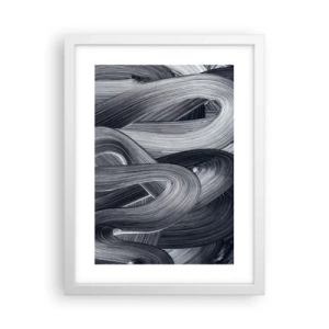 Poster in cornice bianca - La fluidità della realtà - 30x40 cm