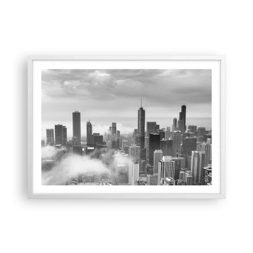 Poster in cornice bianca - Paesaggio americano - 70x50 cm