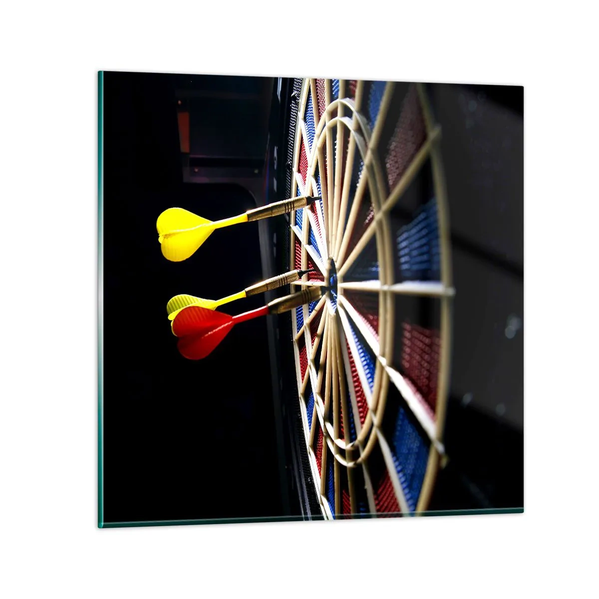 Quadro su vetro - Dritto al centro - 60x60 cm