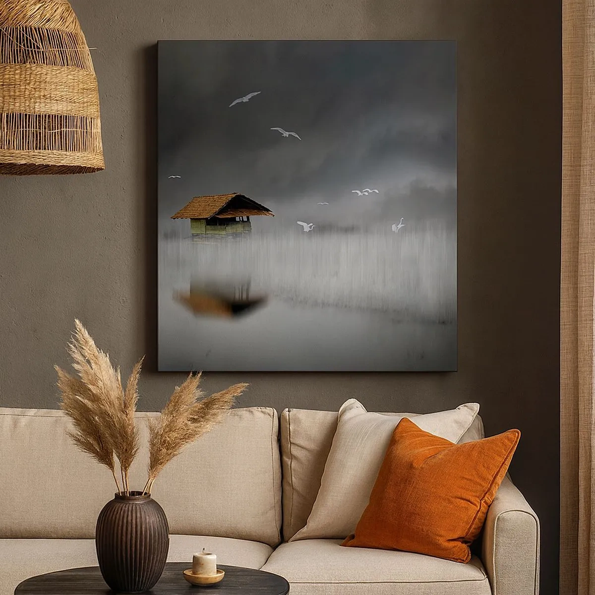 Quadro su tela - Stampe su Tela - Riparo dalla pioggia - 30x30 cm