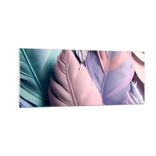 Quadro su vetro - Eleganza per uccelli - 100x40 cm