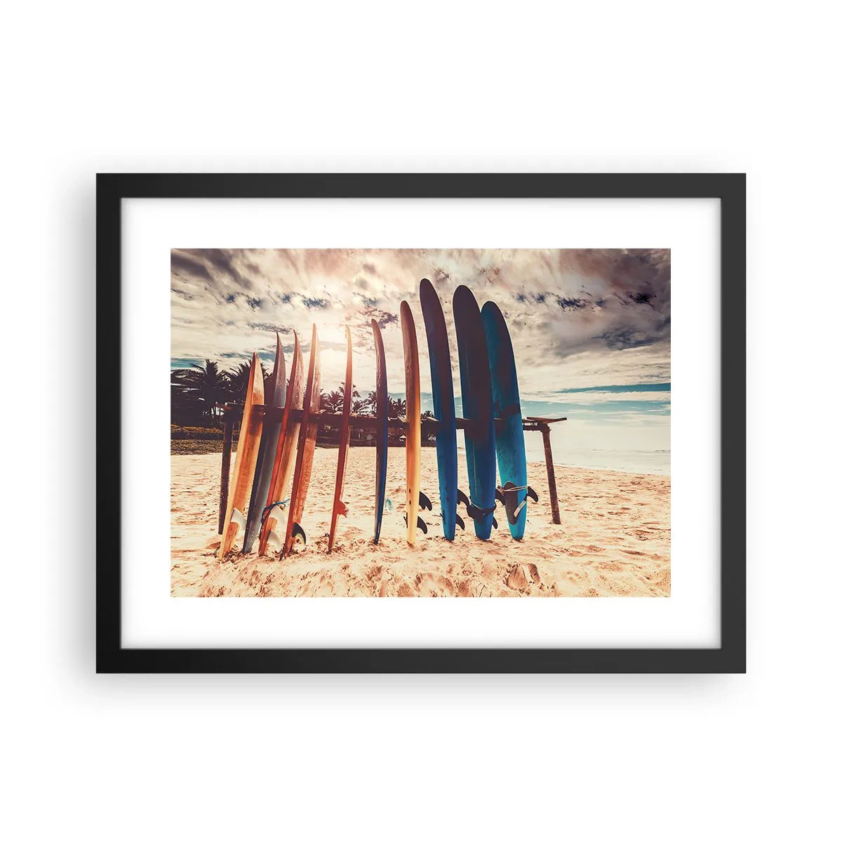 Poster in cornice nera - Buonanotte, a domani - 40x30 cm