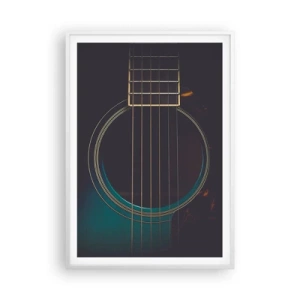 Poster in cornice bianca - L'attimo prima del suono - 70x100 cm