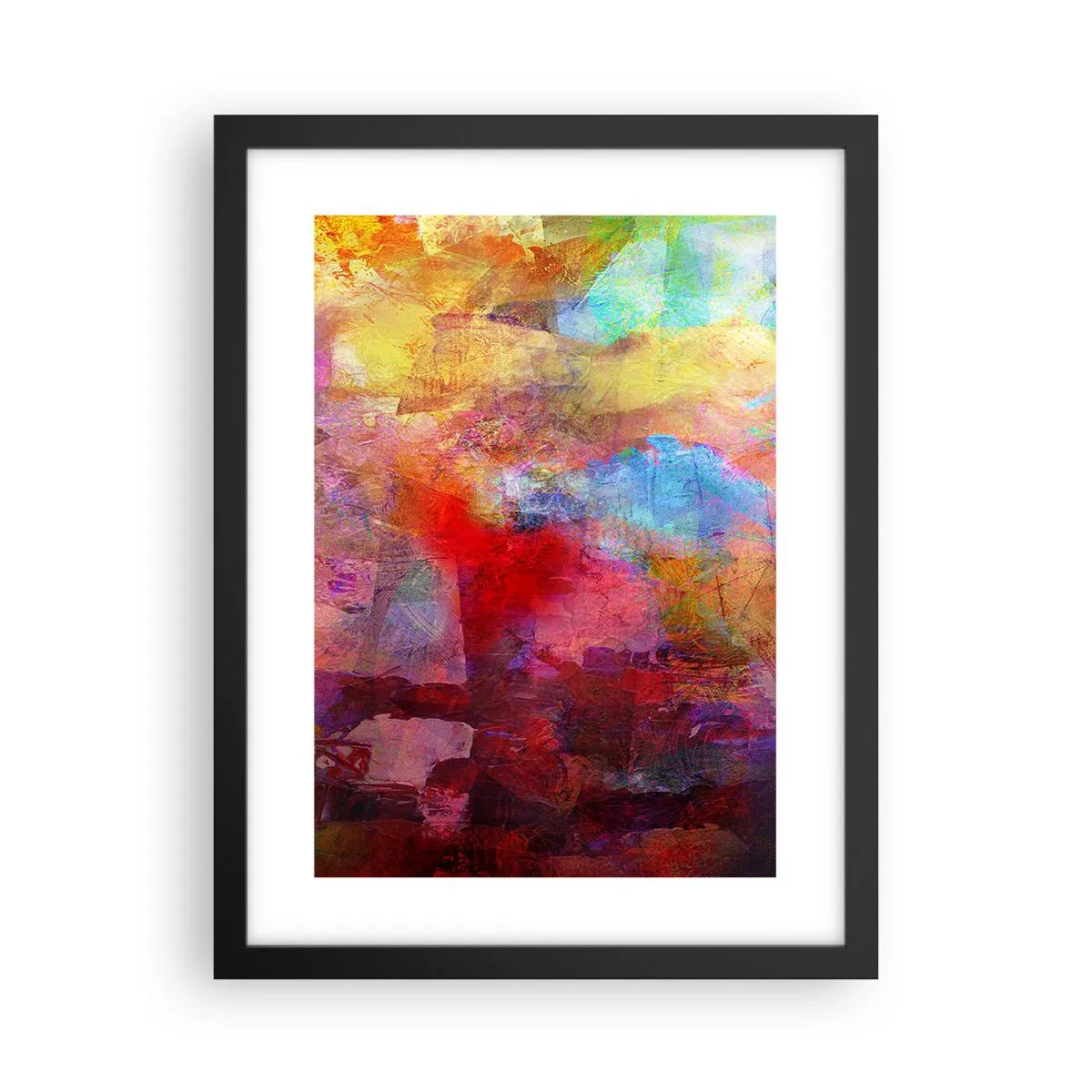 Poster in cornice nera - Guardando dentro all'arcobaleno - 30x40 cm