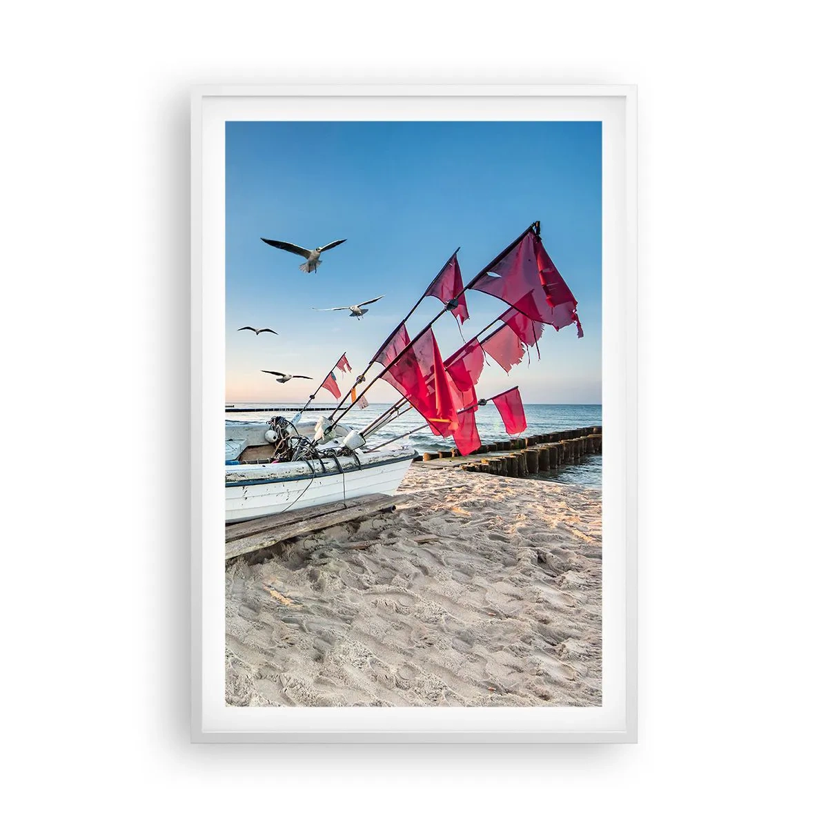 Poster in cornice bianca - Meritato riposo - 61x91 cm