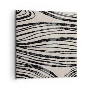 Quadro su tela - Stampe su Tela - Una palude di linee - 60x60 cm