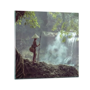 Quadro su vetro - In armonia con la natura - 30x30 cm