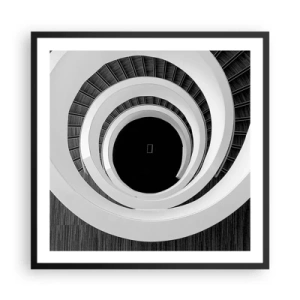 Poster in cornice nera - Verso l'essenza delle cose - 60x60 cm
