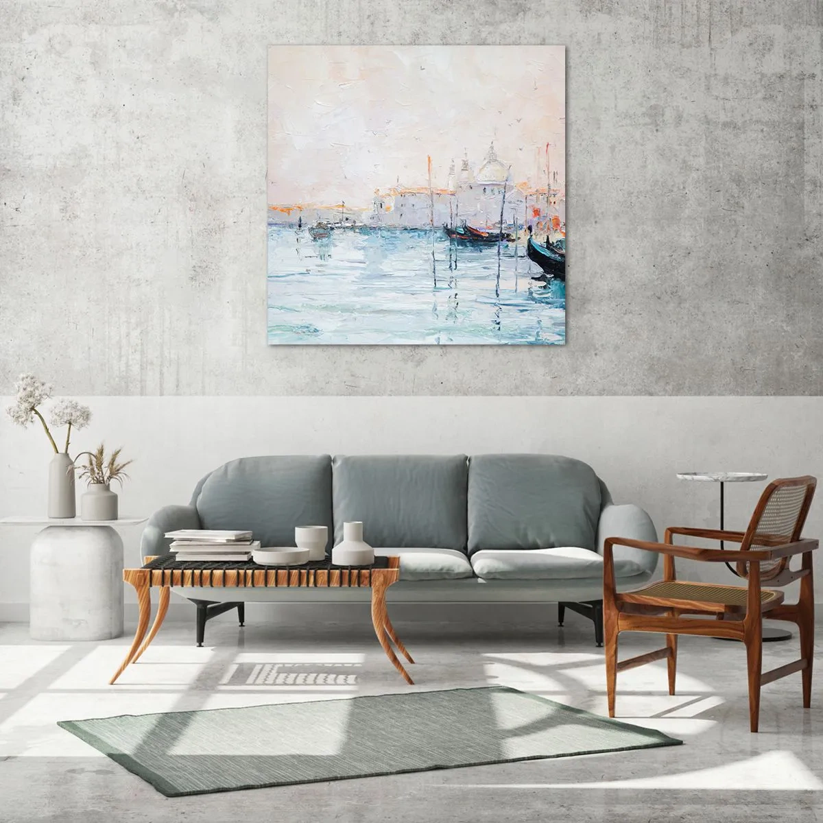 Quadro su vetro - Dopo l'acqua, dopo la nebbia - 50x50 cm