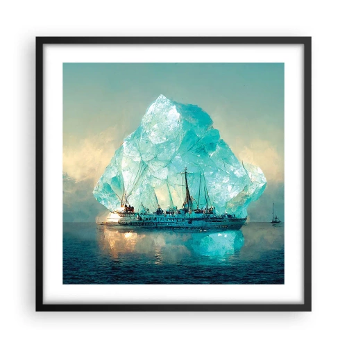 Poster in cornice nera - Brillante artico - 50x50 cm