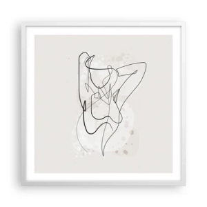 Poster in cornice bianca - L'arte della seduzione - 60x60 cm