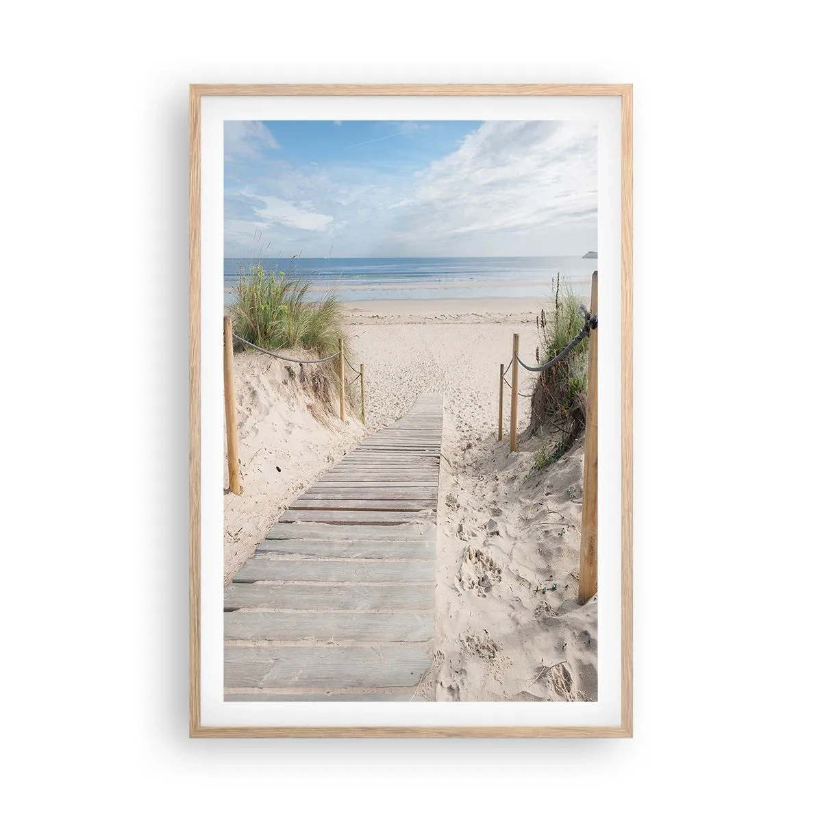Poster in cornice rovere chiaro - Fino all'orizzonte - 61x91 cm