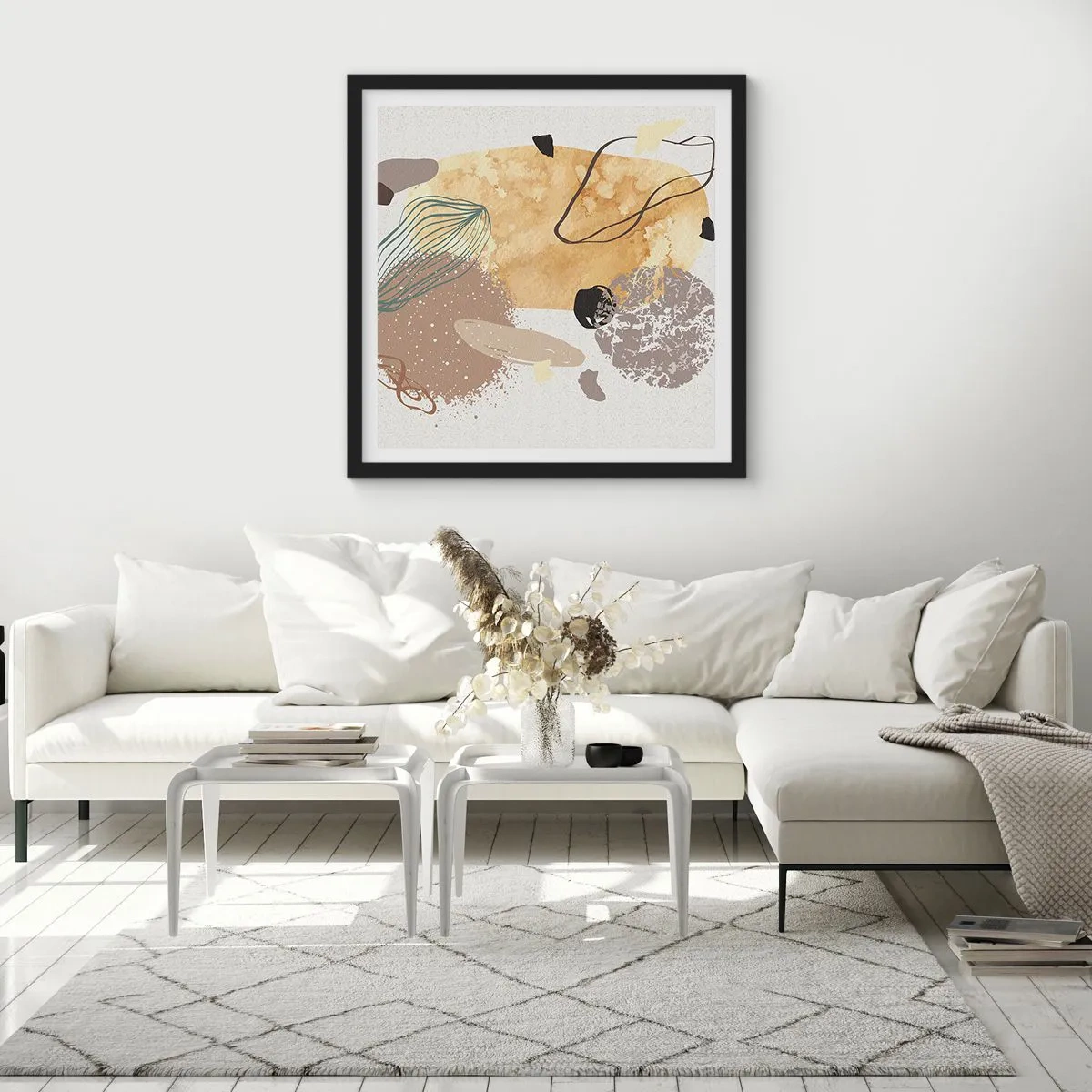 Poster in cornice nera - Schizzologia applicata - 60x60 cm