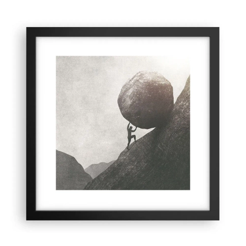 Poster in cornice nera - Credo contro ogni speranza - 30x30 cm