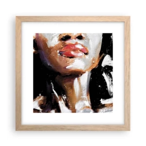 Poster in cornice rovere chiaro - Orgoglio senza pregiudizio - 30x30 cm