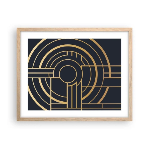 Poster in cornice rovere chiaro - Il giro delle cose - 50x40 cm