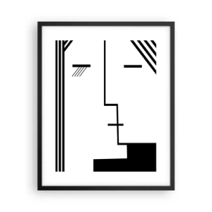 Poster in cornice nera - Semplicemente un bacio - 40x50 cm