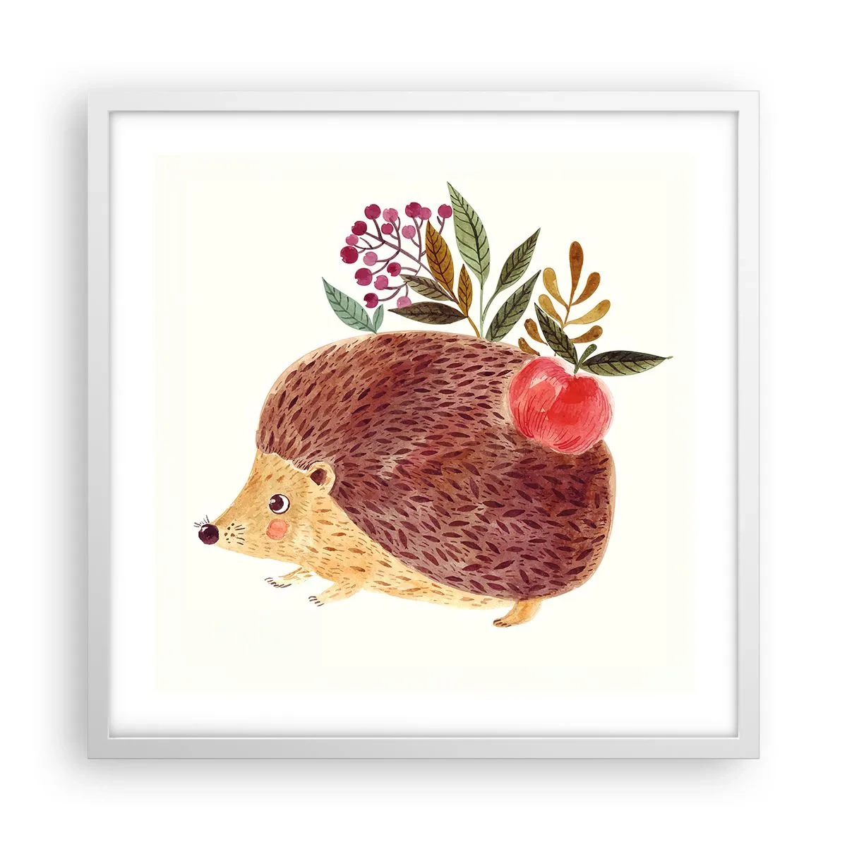Poster in cornice bianca - E mi vuoi già bene - 50x50 cm