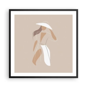 Poster in cornice nera - La moda è un gioco - 60x60 cm